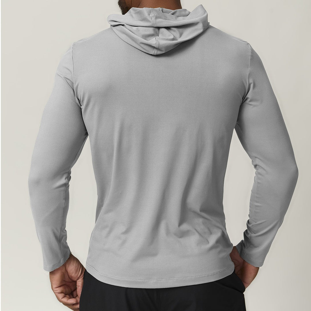 Men's Sporty Hooded Long Sleeve Lisslune