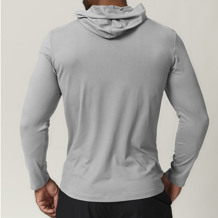 Men's Sporty Hooded Long Sleeve Lisslune