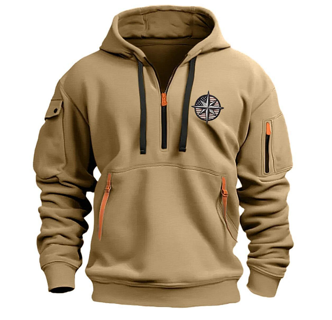 Men's Functional Hoodie with Practical Pockets Lisslune