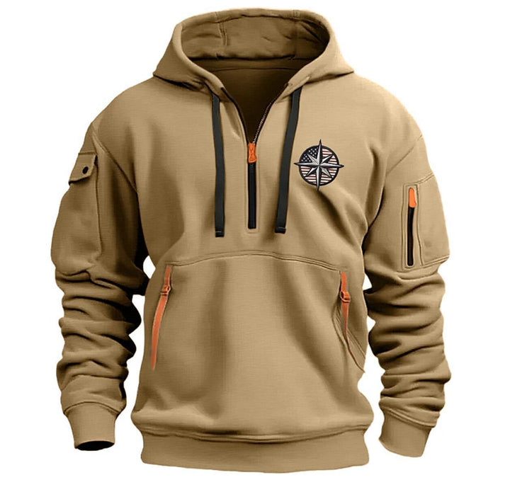 Men's Functional Hoodie with Practical Pockets Lisslune