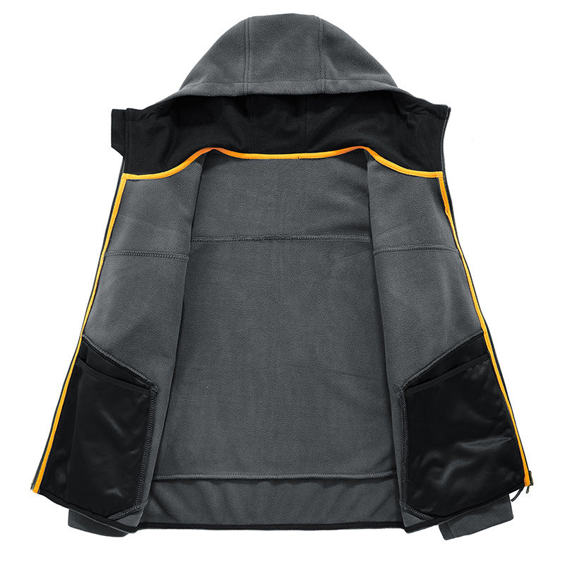 Men's fleece jacket with ergonomic fit and practical zip pockets Lisslune