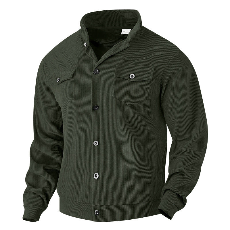 Men's jacket in vintage style with practical pockets and textured design Lisslune