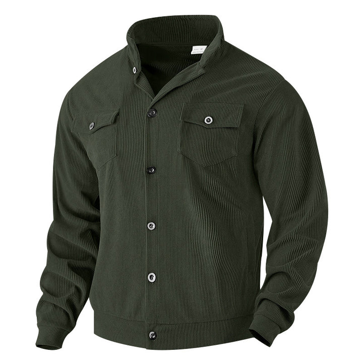 Men's jacket in vintage style with practical pockets and textured design Lisslune