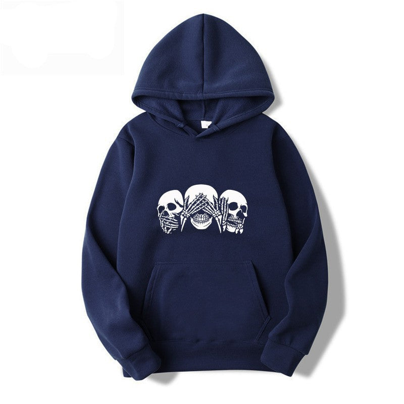 Women's hoodie with artistic skull design Lisslune