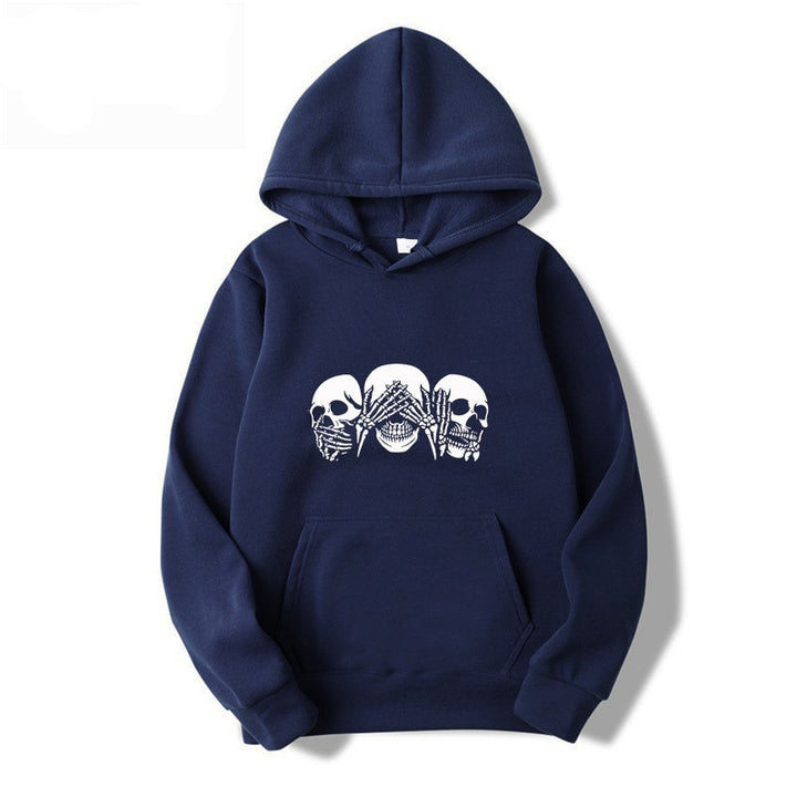 Women's hoodie with artistic skull design Lisslune