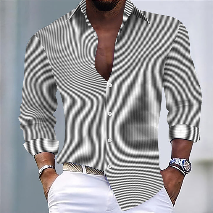 Men's elegant striped shirt made of breathable cotton Lisslune