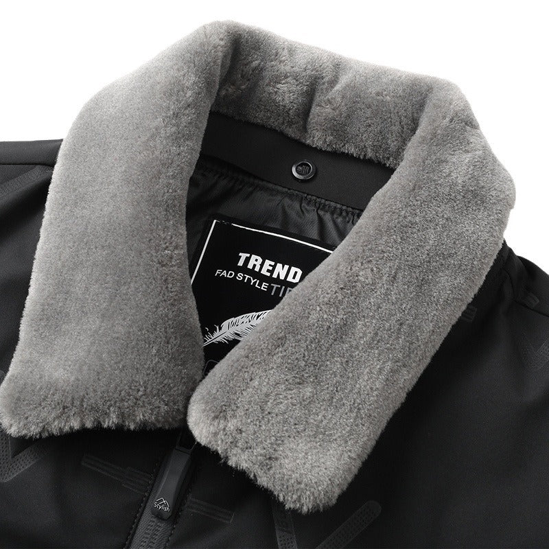 Men's Stylish and Functional Quilted Jacket with Soft Collar Lisslune