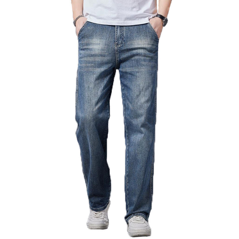 Men's Comfortable Relaxed Fit Jeans Lisslune