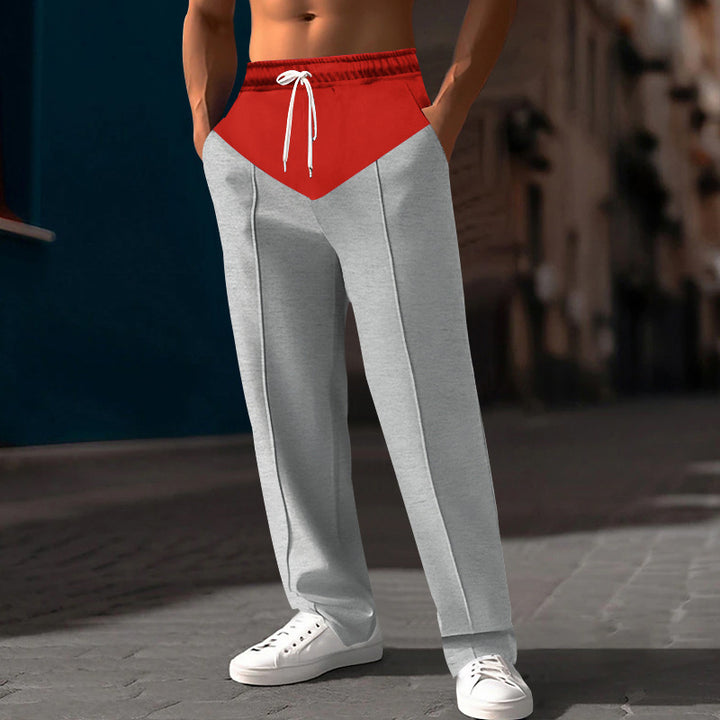 Men's stylish sweatpants with innovative cut and side pockets Lisslune