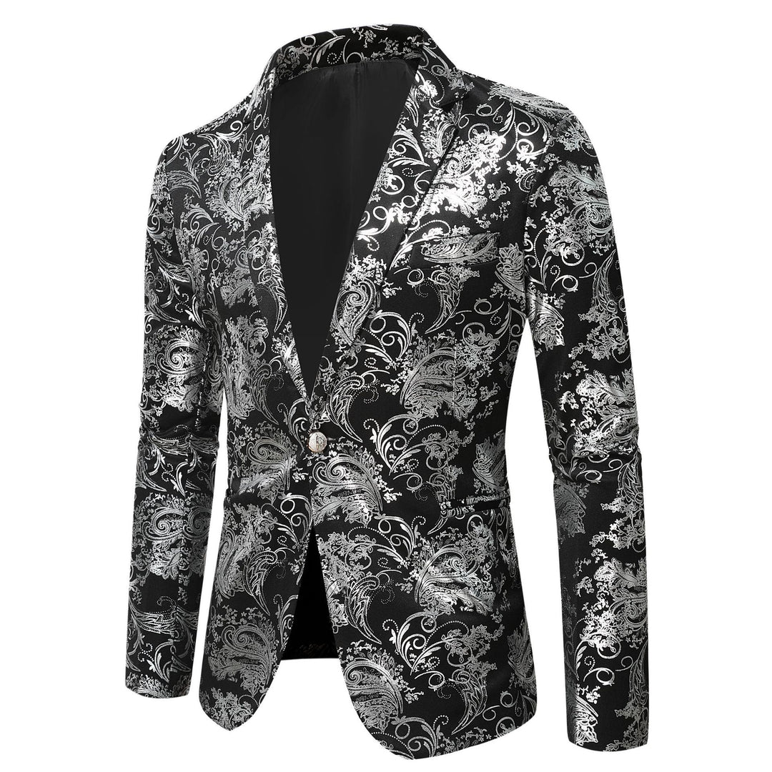 Men's elegant sequin blazer in baroque style Lisslune
