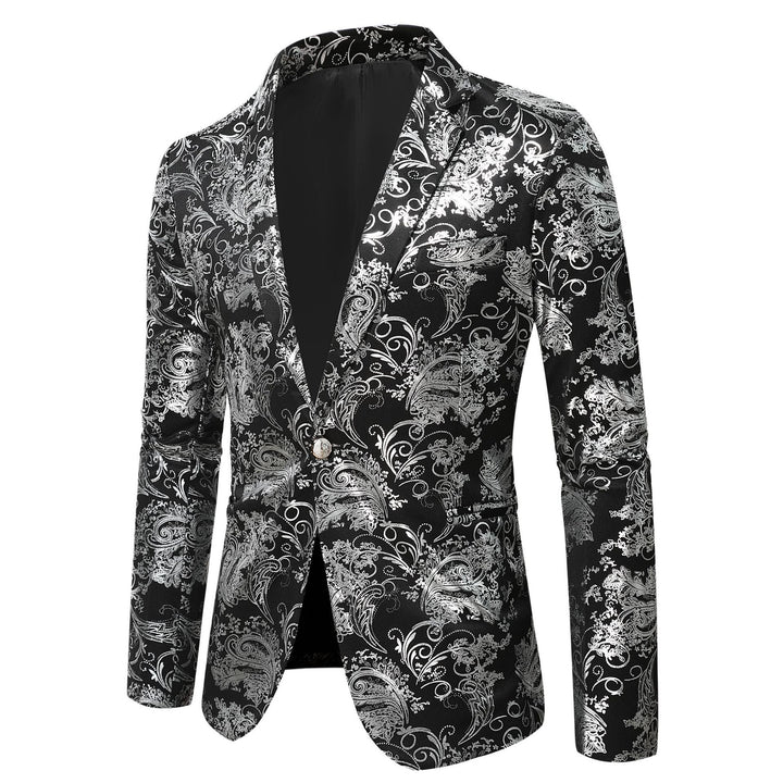 Men's elegant sequin blazer in baroque style Lisslune