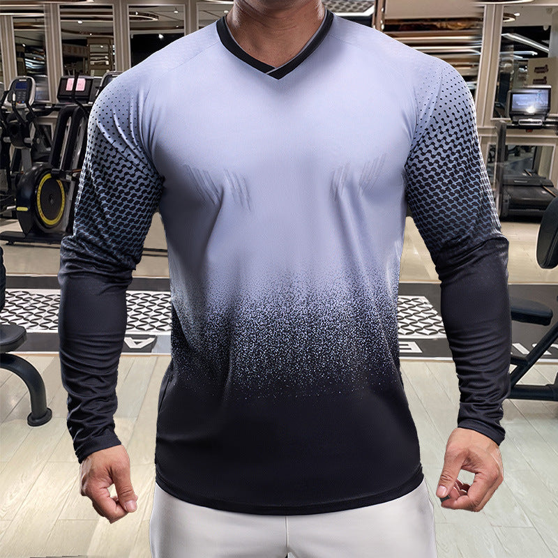 Men's Sporty Long-Sleeve Shirt with Breathable Mesh Inserts Lisslune