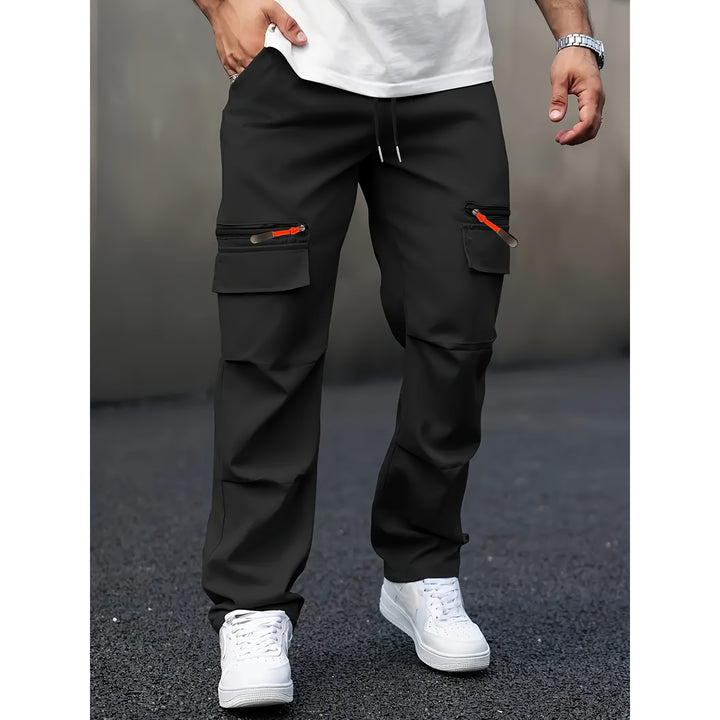 Men's cargo pants with innovative pockets and elastic waistband Lisslune