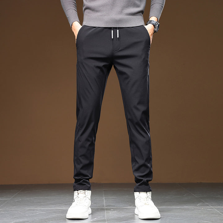 Men's Comfortable Sports Pants with Elastic Waistband and Practical Side Pockets Lisslune