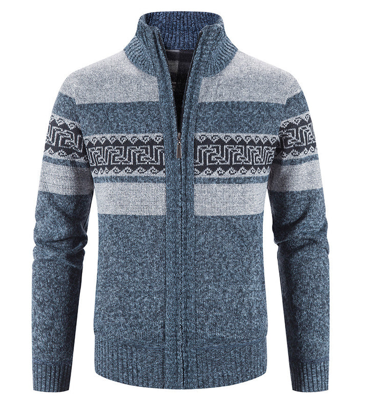 Men's cozy cardigan with zip collar Lisslune