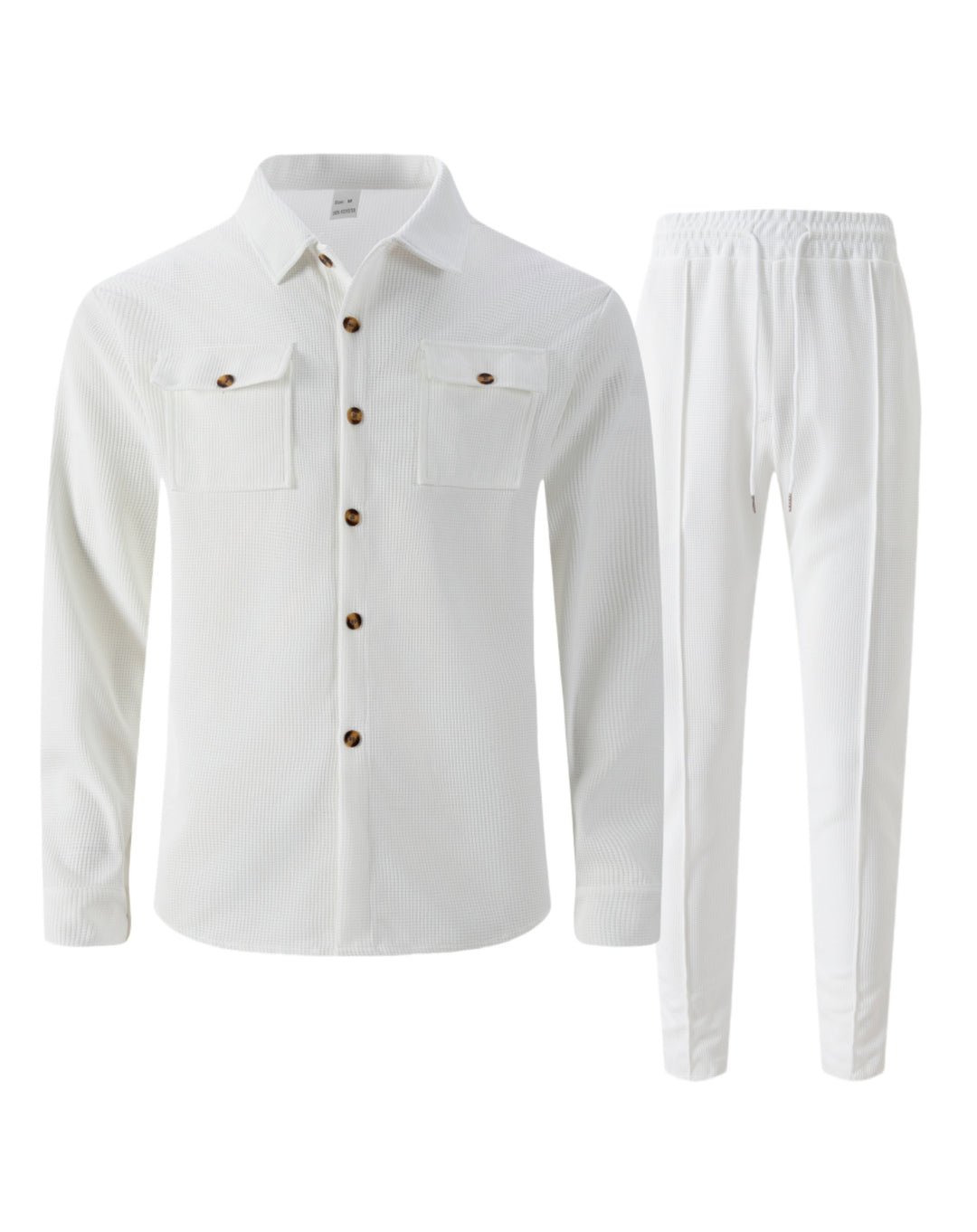 Men's leisure set with breathable textured design and practical pockets Lisslune