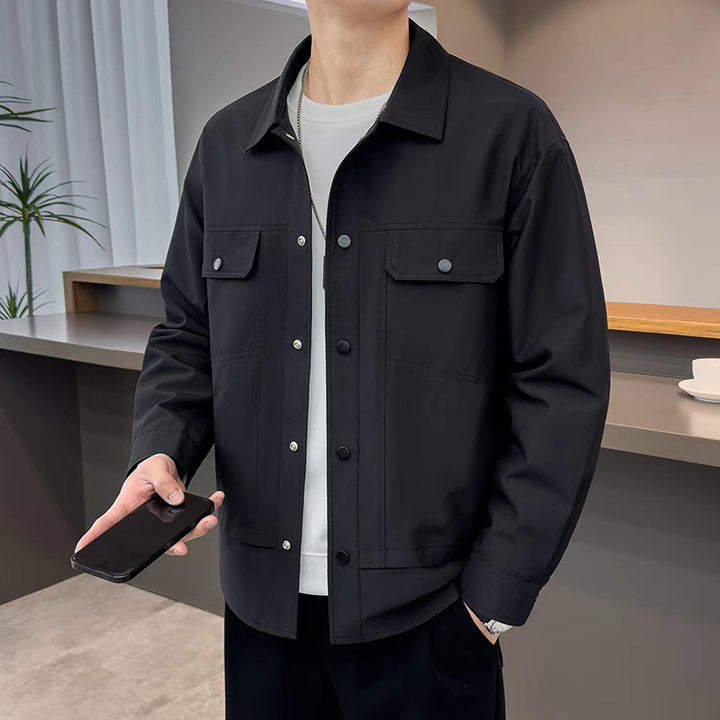 Men's Casual Utility Jacket with Practical Pockets Lisslune