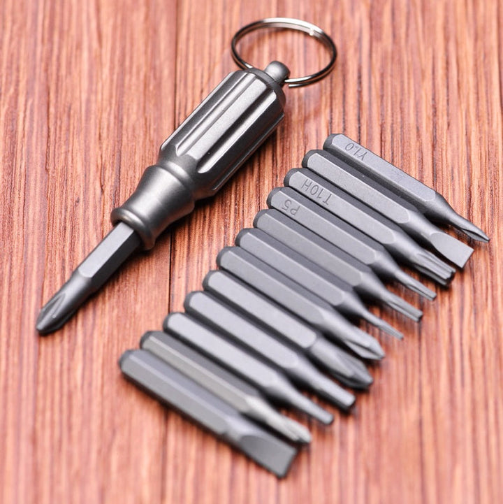 Lisslune | Mini Titanium EDC Screwdriver - Portable Palm Tool