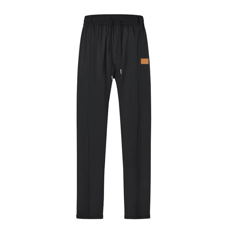 Men's leisure jogging pants with adjustable waistband and practical side pockets Lisslune