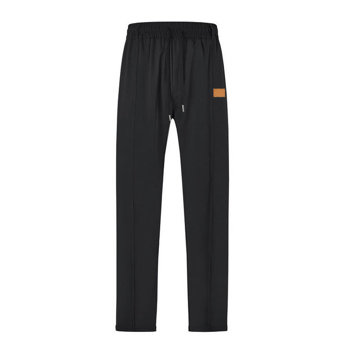 Men's leisure jogging pants with adjustable waistband and practical side pockets Lisslune