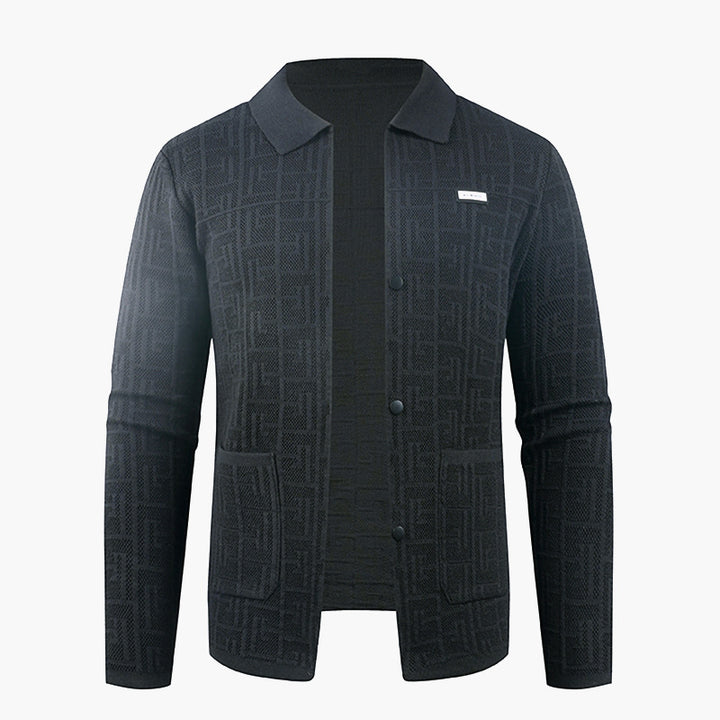 Men's fashionable cardigan with unique pattern Lisslune
