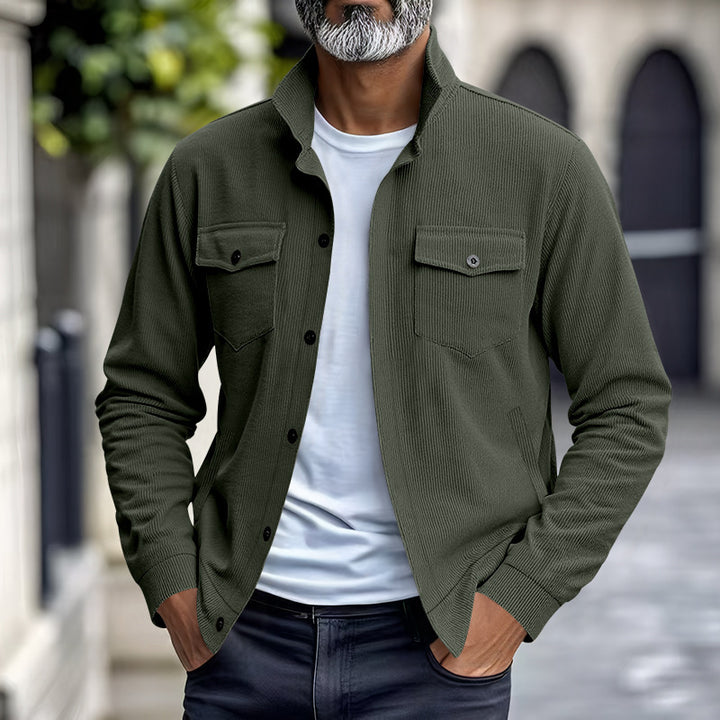 Men's casual shirt jacket in structured design Lisslune