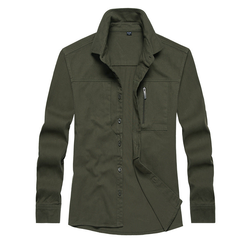 Men's long sleeve shirt with practical pockets and modern cut Lisslune