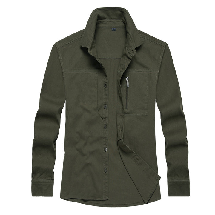 Men's long sleeve shirt with practical pockets and modern cut Lisslune
