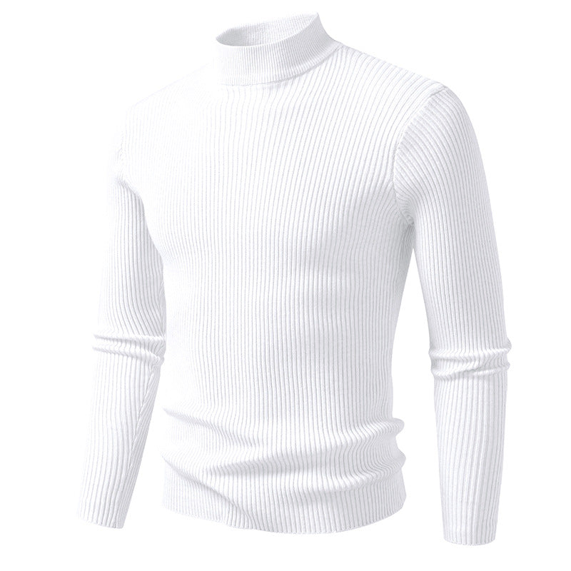 Men's High-Quality Ribbed Turtleneck Sweater Lisslune