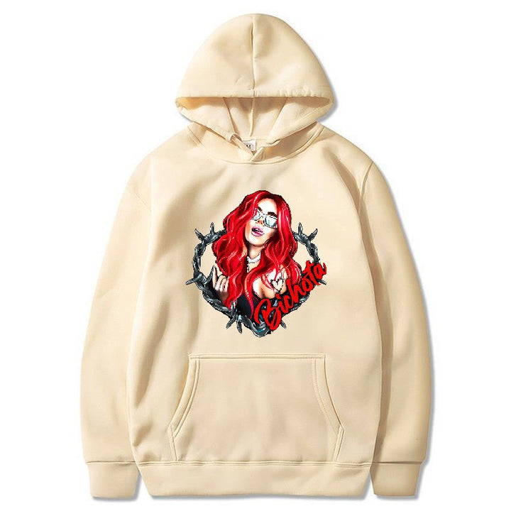 Women’s hoodie with artistic graphic print and cozy fit Lisslune
