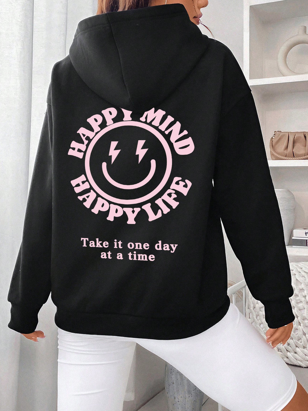 Women's hoodie with motivational lettering Lisslune