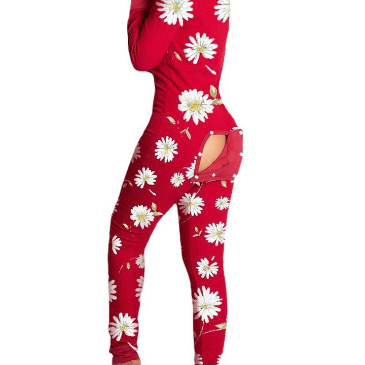 Women's onesie with heart motif and cozy fabric Lisslune