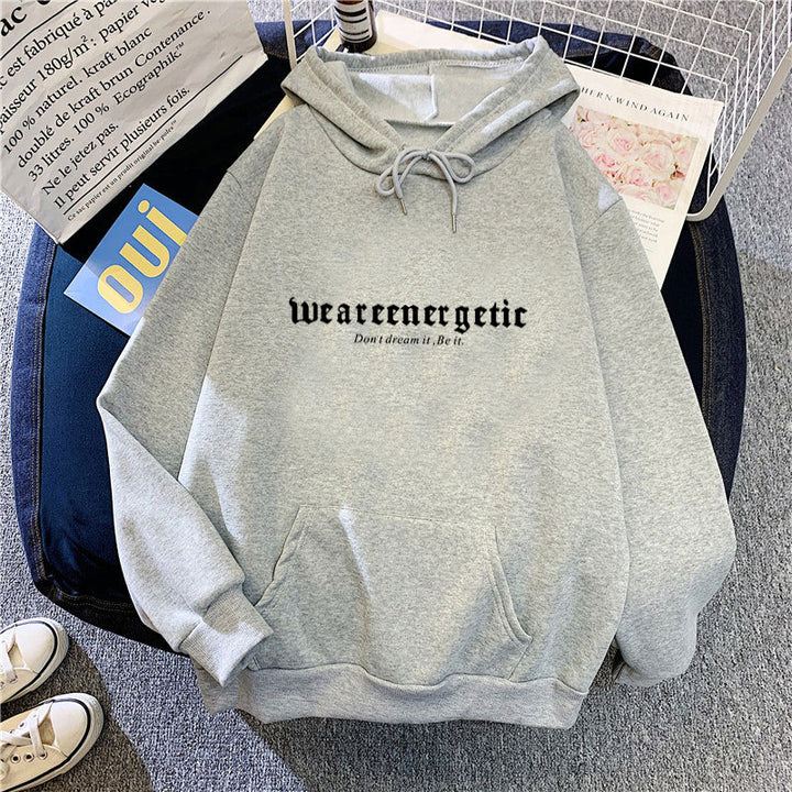 Women's hoodie with creative text and comfortable fit Lisslune