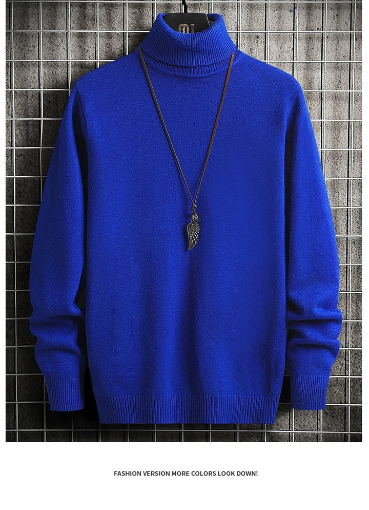 Men's comfortable turtleneck sweater Lisslune