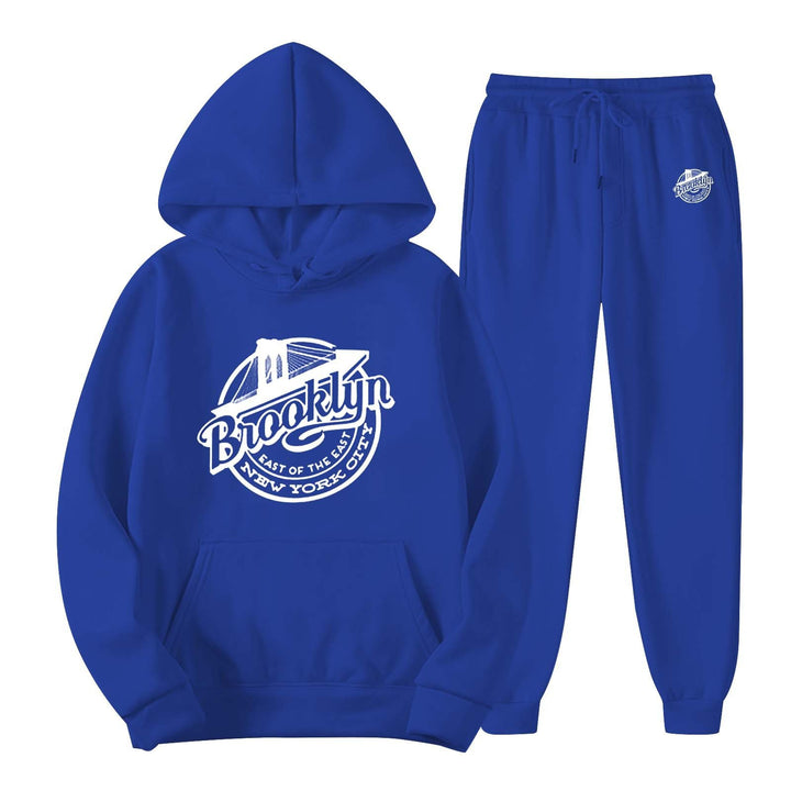 Women's leisure sweat suit with stylish Brooklyn print Lisslune