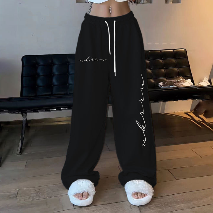 Women's loose leisure pants with elastic waistband and side pockets Lisslune
