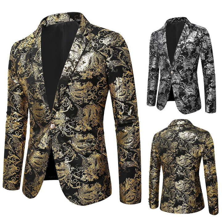 Men's elegant sequin blazer in baroque style Lisslune