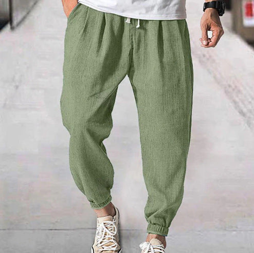 Men's comfortable leisure and sports pants with elastic waistband Lisslune