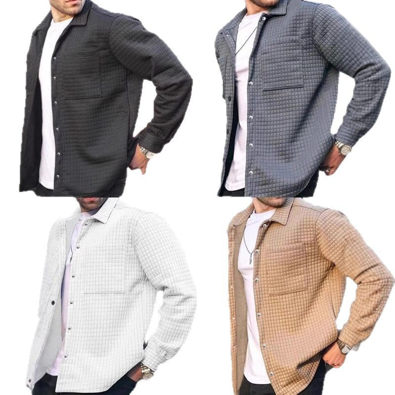 Men's quilted casual jacket with practical pockets and stylish design Lisslune