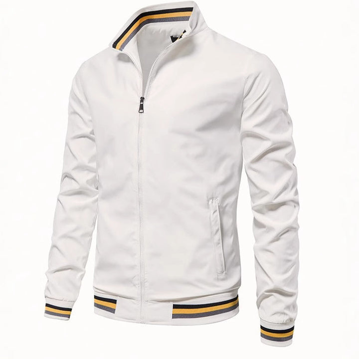 Men's fashion bomber jacket with elastic cuffs Lisslune
