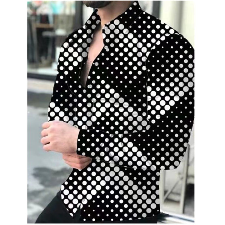 Men's shirt with striking polka dot pattern Lisslune