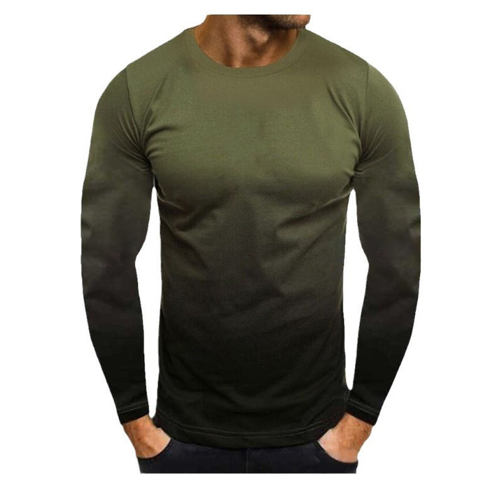 Men's long-sleeve shirt with modern gradient and fitted cut Lisslune