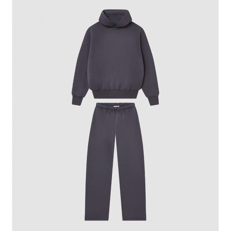 Women's Cozy Sweatshirt and Pants Set with High Collar and Casual Fit Lisslune