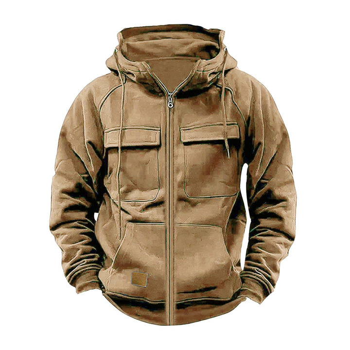 Men's hoodie jacket with practical pockets and robust design Lisslune
