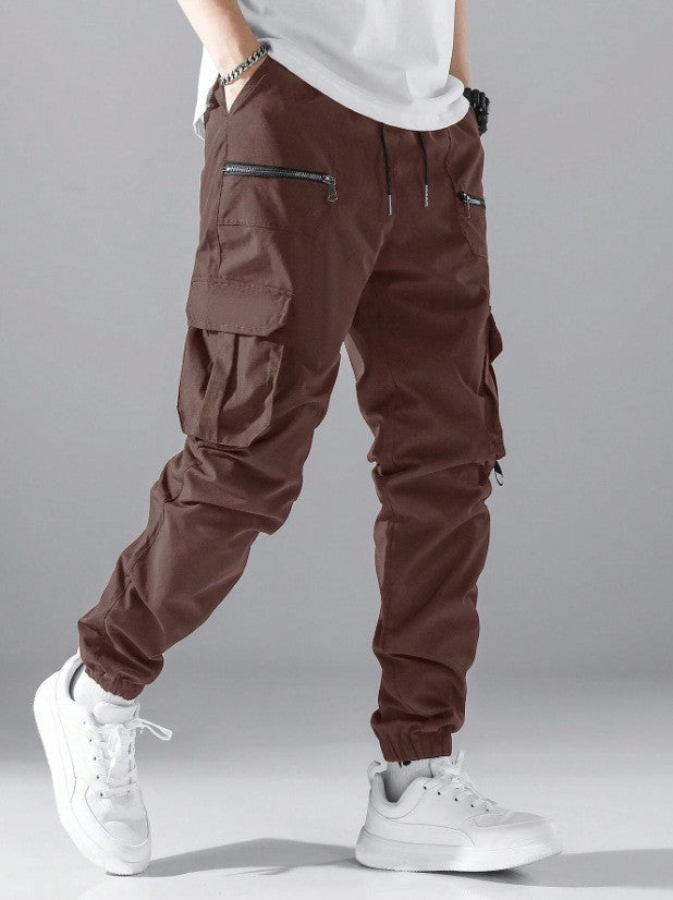 Men's stylish cargo jogger pants with practical pocket design Lisslune