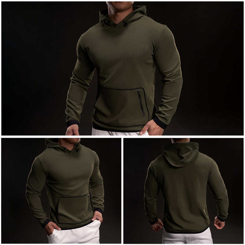 Men's functional hoodie with breathable properties and practical zippered pockets Lisslune