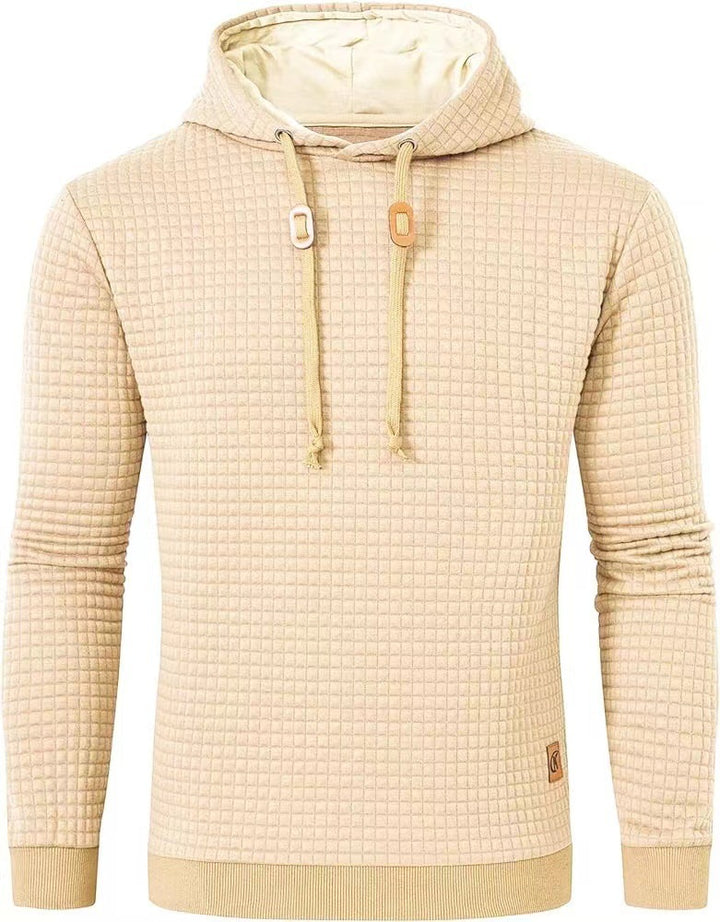 Men's hooded sweatshirt made of textured fabric Lisslune