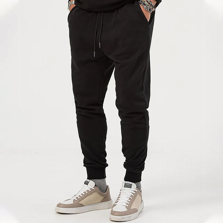 Men's sporty jogging pants with adjustable drawstring and elastic cuffs Lisslune