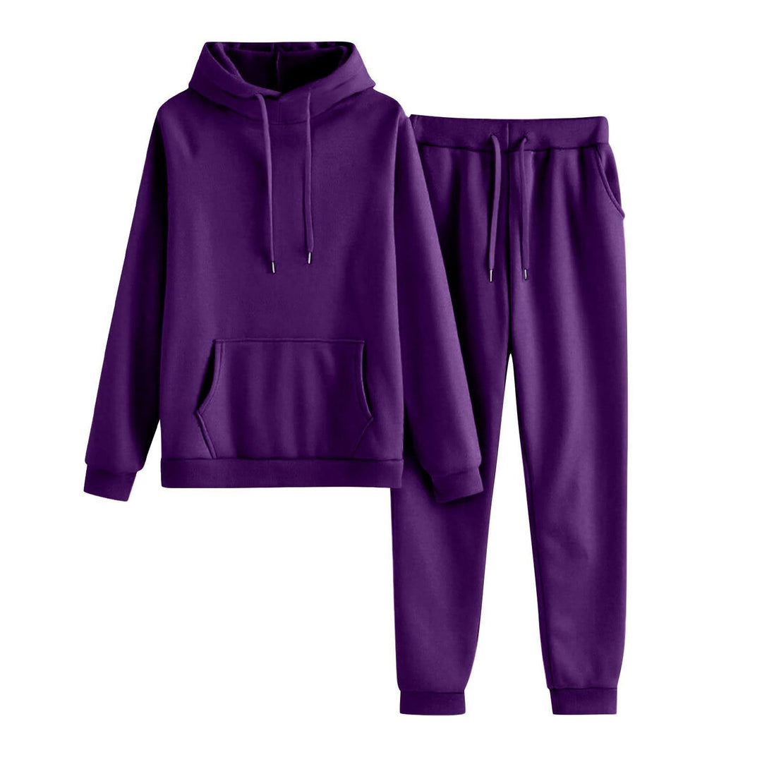 Women's hoodie and jogger set in a casual cut with practical pockets Lisslune