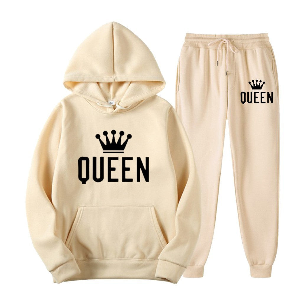 Women’s tracksuit with stylish crown design and loose fit Lisslune